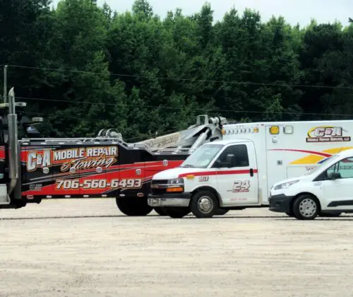 Towing trucks and service vehicles